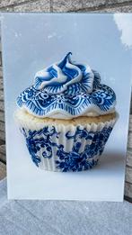 Bloemen cupcake acrylglas, Antiek en Kunst, Ophalen