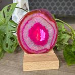 Agaat schijven Roze, Ophalen of Verzenden, Mineraal