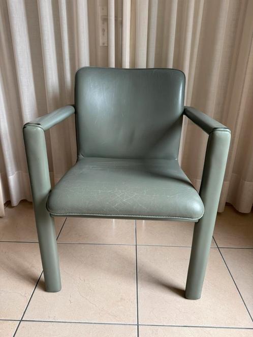 Leolux model “Cachuca” lederen eetkamer stoelen 4 stuks, Huis en Inrichting, Stoelen, Gebruikt, Vier, Leer, Overige kleuren, Ophalen