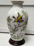 Franklin porcelain vaas The woodland bird vase, Antiek en Kunst, Ophalen