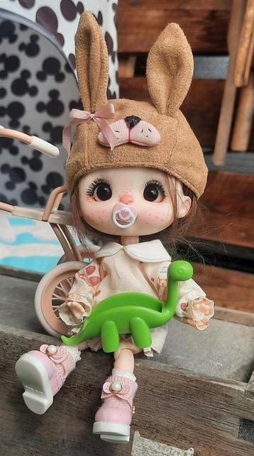 Ob11, legit 1/11 bjd JUDY CHENG, fullset, mohair pruik . beschikbaar voor biedingen