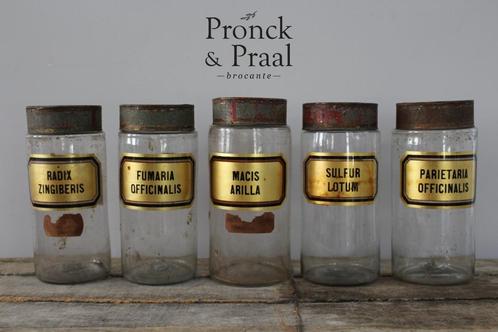 Oude antieke Franse apothekers potten *Pronck & Praal*, Antiek en Kunst, Curiosa en Brocante, Ophalen of Verzenden