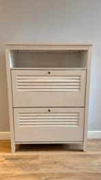 Wit houten schoenenkastje - 80x25x108cm, Huis en Inrichting, Kasten | Ladekasten, 1 of 2 laden, 100 tot 150 cm, Zo goed als nieuw