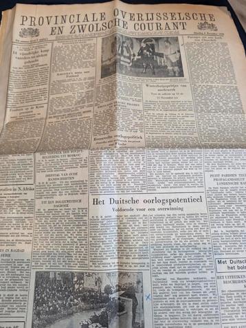 392) ZWOLSCHE COURANT 1941, STRIPS, WWII,  ZANDLOPER  beschikbaar voor biedingen