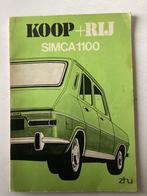 Koop + Rij Simca 1100 (ANWB), Auto diversen, Handleidingen en Instructieboekjes, Verzenden