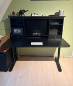 ZGAN IKEA Bureau met Verstelbaar Blad, Inclusief Opzetstuk, Huis en Inrichting, Ophalen, In hoogte verstelbaar, Zo goed als nieuw