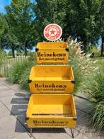 Heineken rek met kratten, Verzamelen, Merken en Reclamevoorwerpen, Ophalen, Zo goed als nieuw, Reclamebord