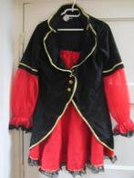 Piratenkleding Rood/Zwart/Gouden Bies Met Hoed Maat 40, Maat 38/40 (M), Carnaval, Ophalen of Verzenden, Kleding