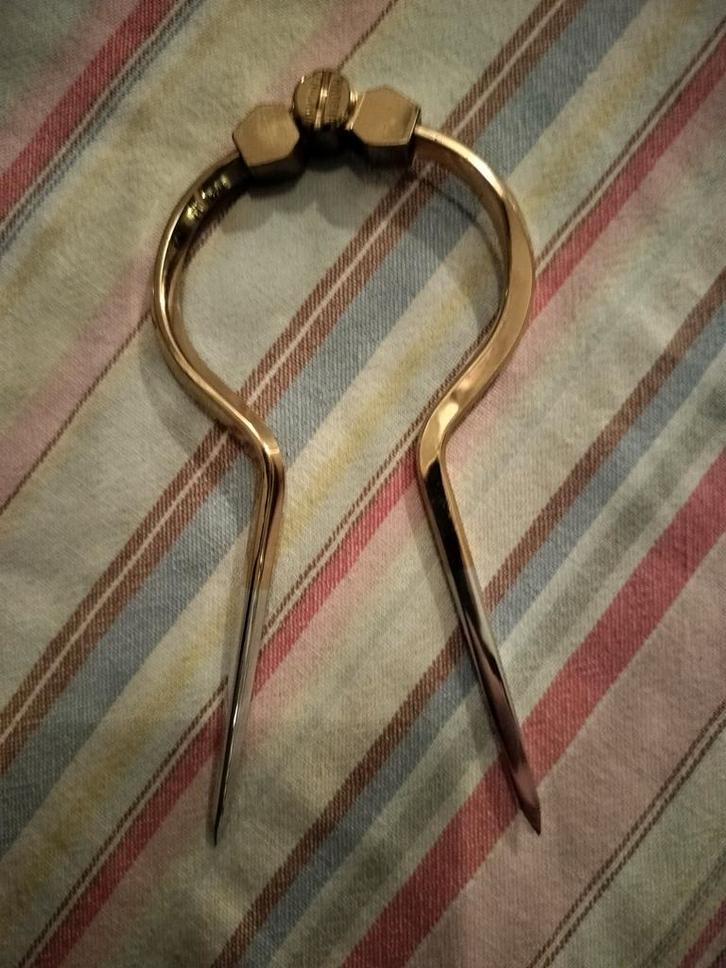 Koperen Navigatiepasser / Steekpasser, Antiek en Kunst, Antiek | Gereedschap en Instrumenten, Ophalen of Verzenden