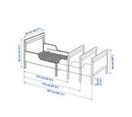 Ikea Sundvik Meegroeibed - Bruin, Ophalen, 90 cm, Eenpersoons, Bruin