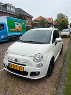 Fiat 500 0.9 Twinair C turbo 2014 Wit, Auto's, Fiat, Voorwielaandrijving, Zwart, Leder en Stof, Origineel Nederlands