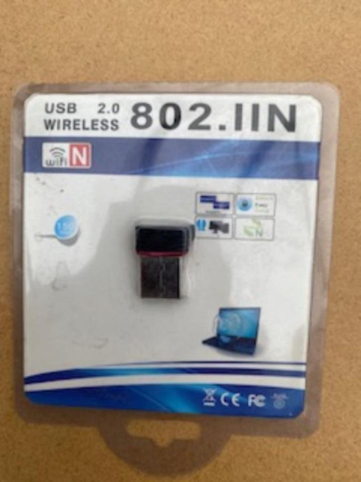 USB 2.0 Wireless 802.IIN adapter, Computers en Software, Optische drives, Nieuw, Extern, Ophalen of Verzenden