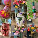 💕Cadeau Tip 💕Handbeschilderde Accessoires/ Zijden bloemen, Huis en Inrichting, Woonaccessoires | Kunstplanten en Kunstbloemen