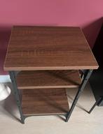 2 nieuwe nacht kastjes (hout/staal), Huis en Inrichting, Ophalen, Minder dan 45 cm, Metaal of Aluminium, Nieuw