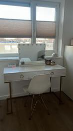 Trendy witte stoelen met gouden accenten, Ophalen, Zo goed als nieuw, Minder dan 100 cm, Minder dan 50 cm