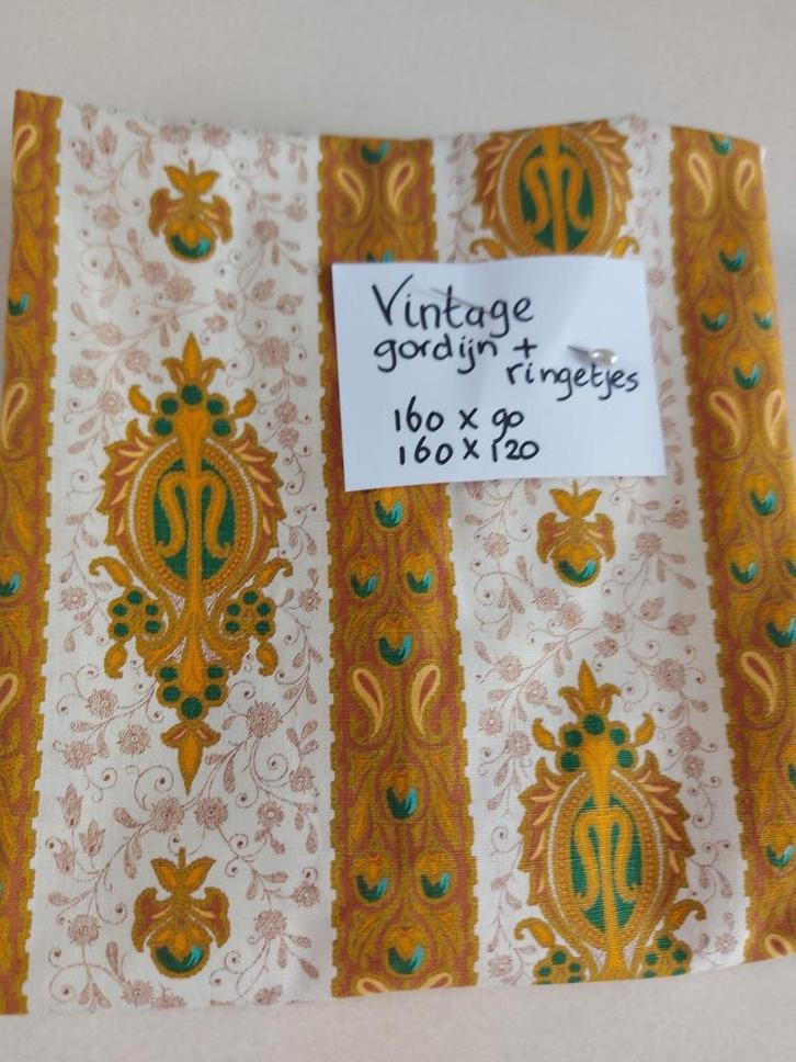 Vintage Art Deco gordijntje, Hobby en Vrije tijd, Stoffen en Lappen, Ophalen of Verzenden