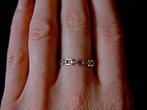 Zilveren 925 sterling zilver open 'schakel' ring maat 17.75, Sieraden, Tassen en Uiterlijk, Ringen, Verzenden, Nieuw, 17 tot 18