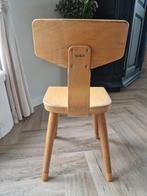 Vintage Schilte schoolstoeltje, Gebruikt, Bruin, Ophalen of Verzenden, Eén