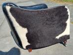 Aviator fauteuil leer + koeienhuid + GRATIS BEZORGING, Ophalen of Verzenden, Gebruikt, Leer, Aviator