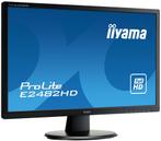 2x Iiyama ProLite E2482HD - 24 inch Full HD Monitor, Computers en Software, Monitoren, Gaming, Iiyama, Full HD, Zo goed als nieuw