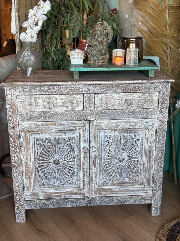 Gave India/Ibiza style kast, Huis en Inrichting, Kasten | Dressoirs, Nieuw, 50 tot 100 cm, 25 tot 50 cm, Ophalen