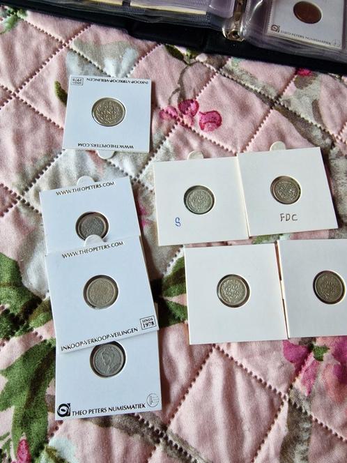 Zilveren dubbeltjes en kwartje Wilhelmina., Postzegels en Munten, Munten | Nederland, Setje, 10 cent, Koningin Wilhelmina, Zilver