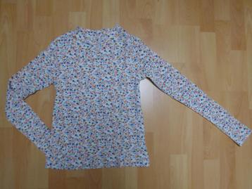 Cremewitte bloemetjes longsleeve vd HEMA, maat 158/164 NIEUW beschikbaar voor biedingen