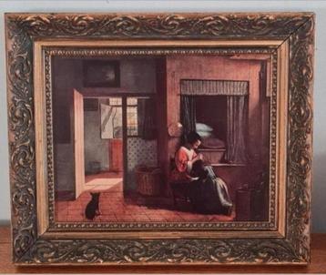 Afbeelding van de luizenmoeder in mooie houten lijst  beschikbaar voor biedingen