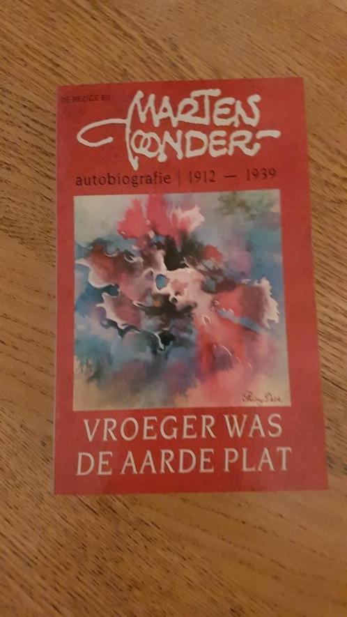 Vroeger was de Aarde plat, Marten Toonder autobiografie, Boeken, Biografieën, Gelezen, Kunst en Cultuur, Ophalen of Verzenden