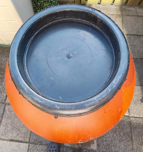 Olijventon gebruikt als regenton, Tuin en Terras, Regentonnen, Gebruikt, Kunststof, 150 liter of meer, Ophalen