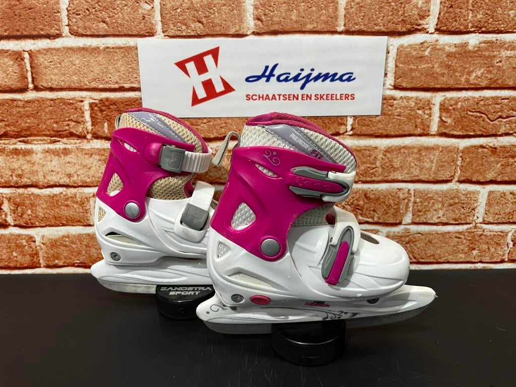 Ijshockey schaatsen (mt 31, 32, 33) verstelbaar, Sport en Fitness, IJshockey, Zo goed als nieuw, Schaatsen, Ophalen of Verzenden