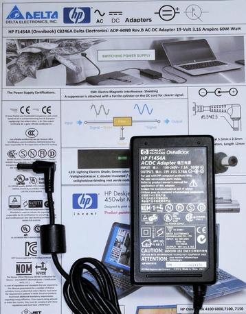 Delta ADP-60NB HP F1454A C8246A 19V 3.16A 60W Adapter Lader beschikbaar voor biedingen