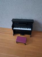 Piano met kruk 1:24, Ophalen of Verzenden, Nieuw, Poppenhuis
