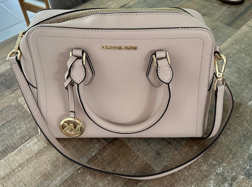 Michael Kors Ayden tas roze, Sieraden, Tassen en Uiterlijk, Tassen | Damestassen, Ophalen, Zo goed als nieuw, Roze, Handtas