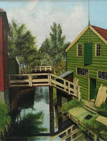 Zaandam, Pantepad. Sign. Olie/doek. 48/58 cm.  beschikbaar voor biedingen