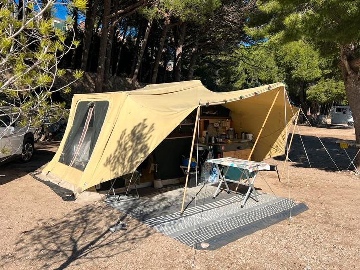 Aart Kok Livingstone Game Drive met vaste buiten keuken, Caravans en Kamperen, Vouwwagens, Aart Kok, tot en met 2, Meerkleurig