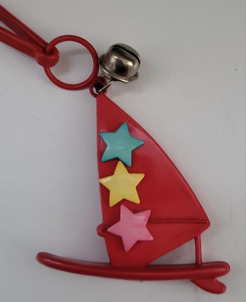 Leuke Sleutelhanger Zeilboot met Belletje, Ophalen of Verzenden, Gebruikt