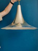 Vintage Heksenhoed Lamp Deens Design Jaren60 Gouden hanglamp, Gebruikt, Ophalen of Verzenden, Minder dan 50 cm, Deens design