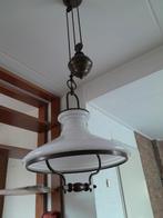Mooie zware hanglamp in hoogte verstelbaar  met messing, Huis en Inrichting, Ophalen, Gebruikt