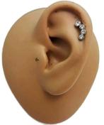 Helix piercing strass, Sieraden, Tassen en Uiterlijk, Piercings, Staal, Verzenden, Info@riannespiercingshop.nl, Hoogeveen