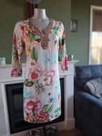 K-Design K design zacht oranje bloemen jurk M gratis verz, Kleding | Dames, Jurken, Maat 38/40 (M), K-design, Verzenden, Oranje