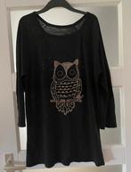 Vintage trui met uil - maat 42, Kleding | Dames, Zwart, Maat 42/44 (L), Ophalen of Verzenden, Zo goed als nieuw