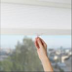 Hoppvals 100x155cm plissegordijn wit, Ophalen, 100 tot 150 cm, Wit, Nieuw