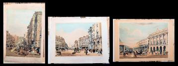 T.S. Boys 3 lithografieën Quadrant Regent Street Temple Bar beschikbaar voor biedingen