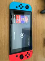 Nintendo Switch V2 + controller + case (games in overleg), Spelcomputers en Games, Ophalen of Verzenden, Zo goed als nieuw, Met 2 controllers