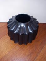 Zwarte vaas / bloempot ikea, Ophalen of Verzenden, Zwart, Minder dan 50 cm