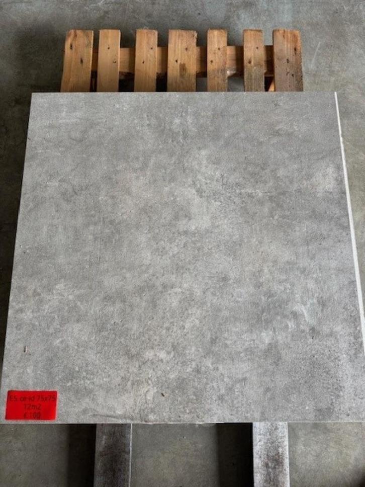 Tegels Cerma Lime Dust Grey 75x75 12m2, Doe-het-zelf en Verbouw, Tegels, Nieuw, Vloertegels, Keramiek, 60 cm of meer, 60 cm of meer