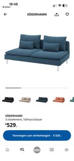 Blauwe Soderhamn hoezen, Ophalen, Zo goed als nieuw, Tweepersoons, 90 cm