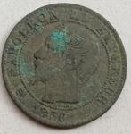 5 Centimes 1856D Frankrijk Oude Antieke Munt Lyon Napoleon, Ophalen of Verzenden, Frankrijk