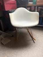 Eames Replica Schommelstoel - Kuipje met Barst, Huis en Inrichting, Stoelen, Ophalen, Kunststof, Gebruikt, Wit